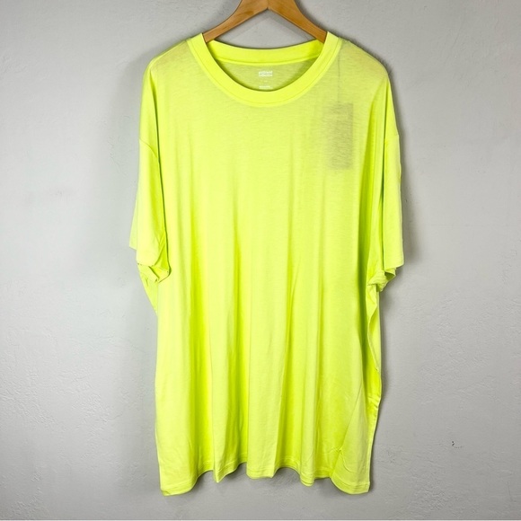 NEW Girlfriend Collective Electric Lime‎ Cupro Crewneck Tee Unisex 11 Men's 5XL - Picture 1 of 7